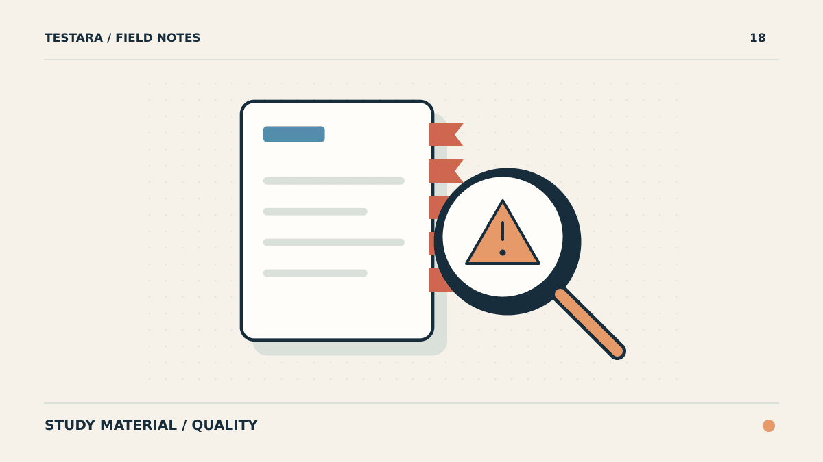 5 Red Flags in Your Study Guide: How to Spot Low-Quality Material